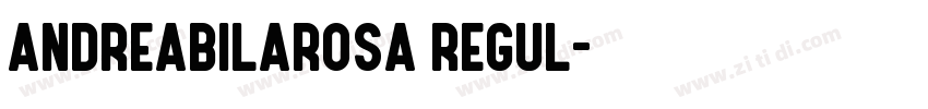 andreabilarosa regul字体转换
